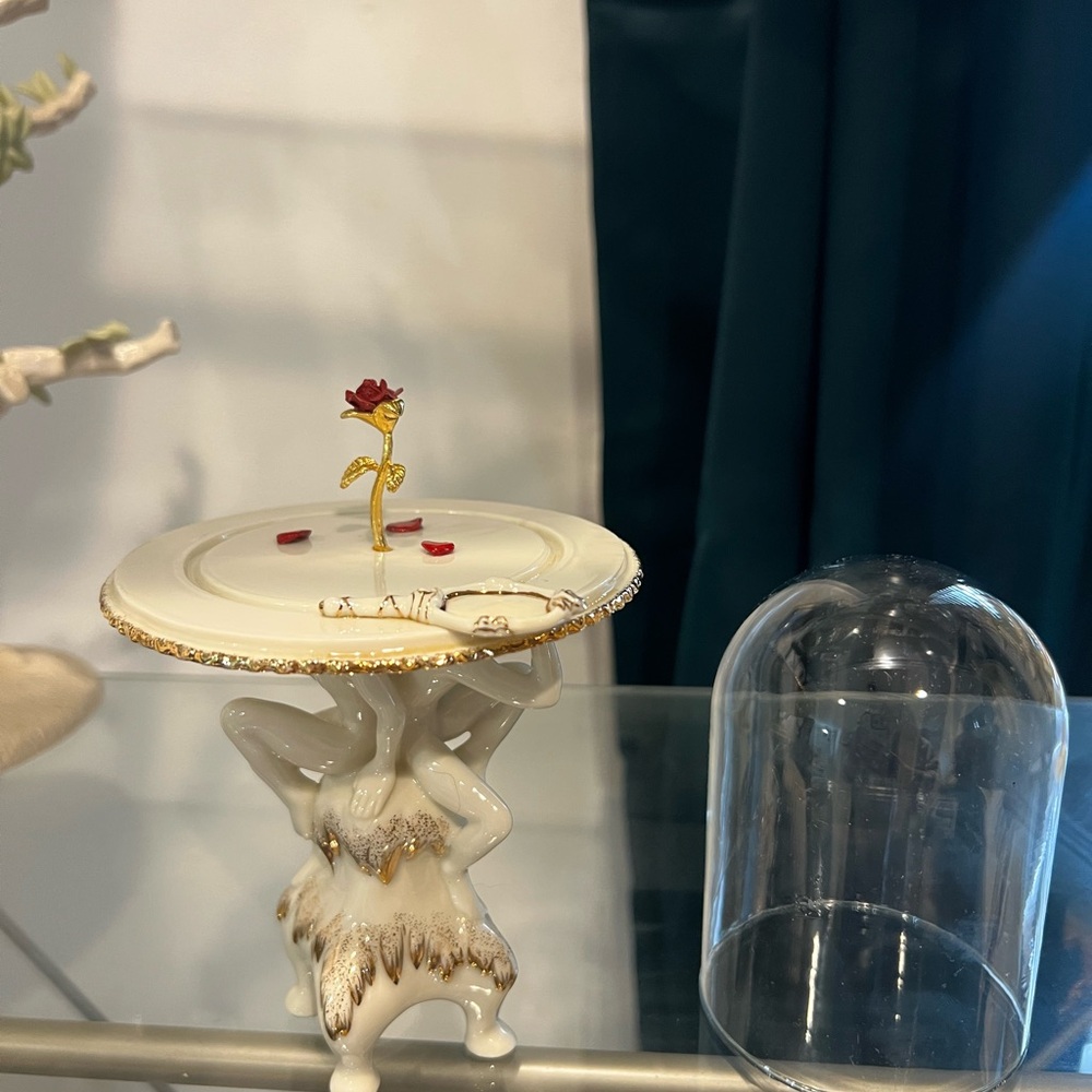 Beauty and the Beast Lenox Enchanted Rose
